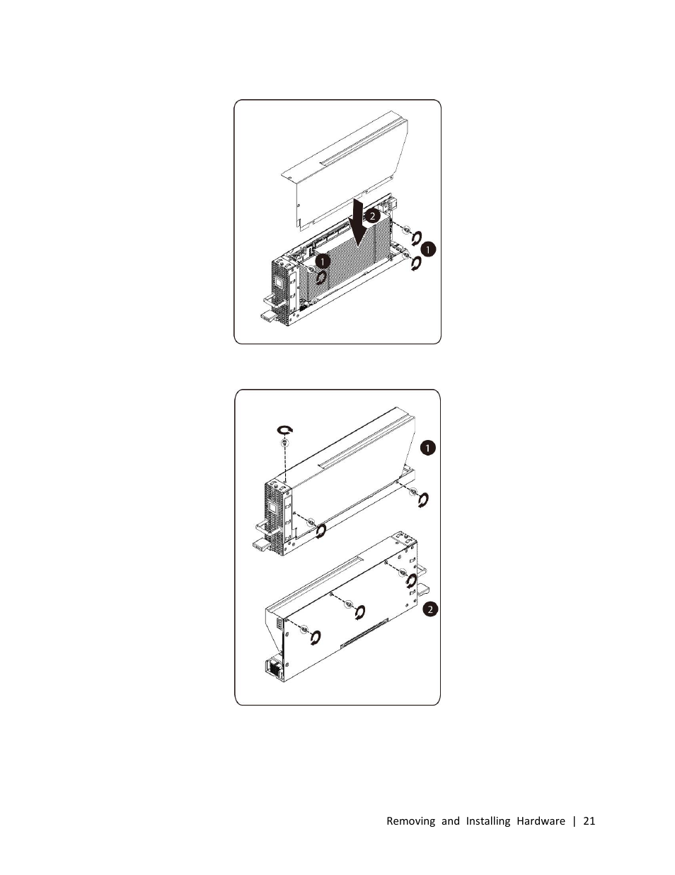 Installing the m1060 card | Dell PowerEdge C410x User Manual | Page 21 / 104