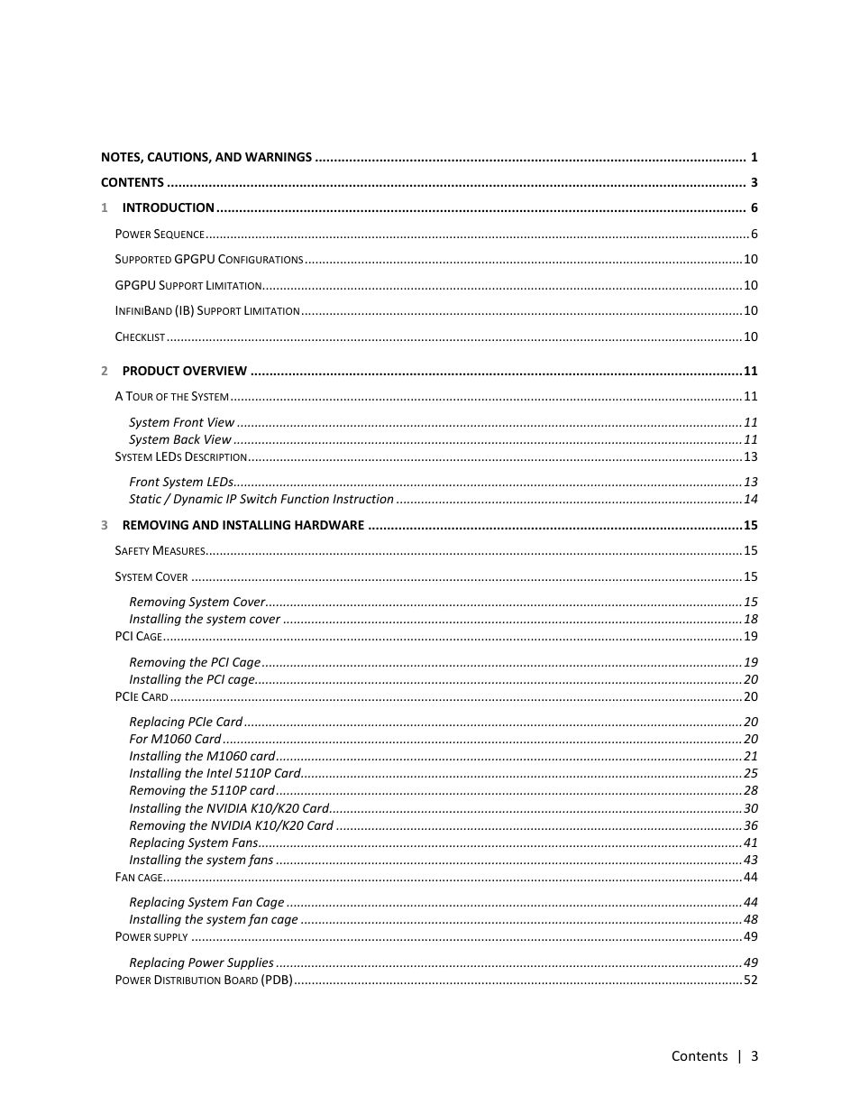 Dell PowerEdge C410x User Manual | Page 3 / 104