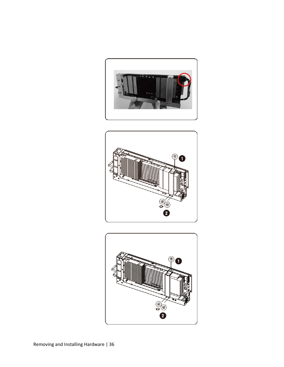 Removing the nvidia k10/k20 card | Dell PowerEdge C410x User Manual | Page 36 / 104