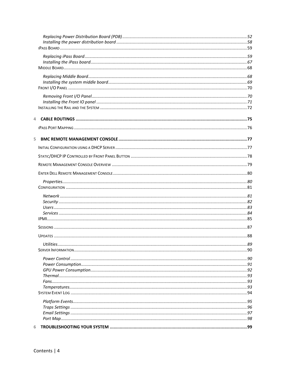 Dell PowerEdge C410x User Manual | Page 4 / 104