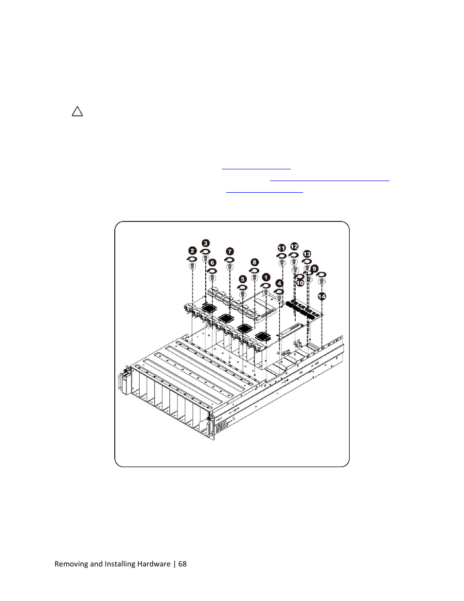 Middle board, Replacing middle board | Dell PowerEdge C410x User Manual | Page 68 / 104