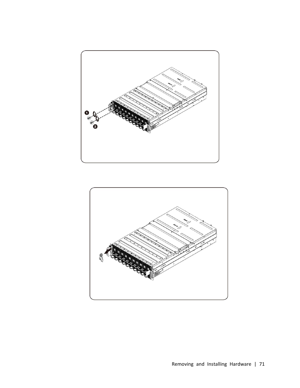 Installing the front io panel | Dell PowerEdge C410x User Manual | Page 71 / 104