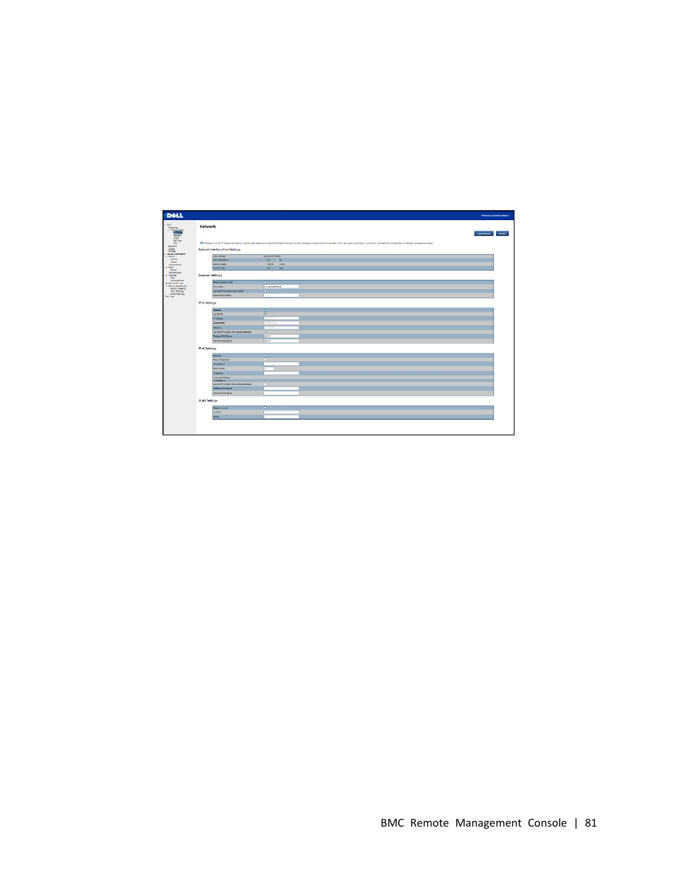 Configuration, Network | Dell PowerEdge C410x User Manual | Page 81 / 104