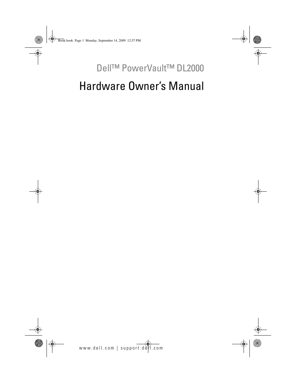 Dell PowerVault DL2000 User Manual | 188 pages