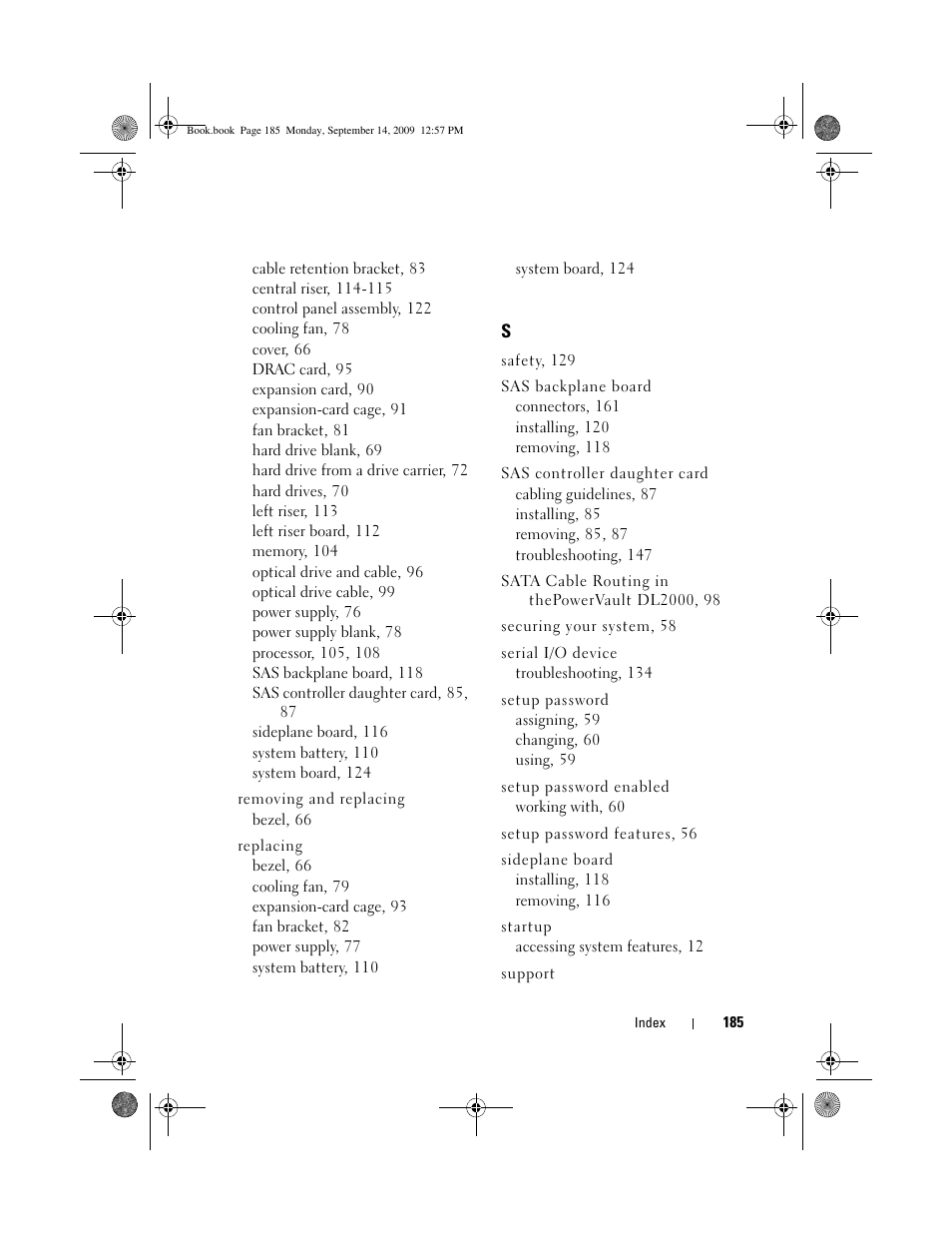 Dell PowerVault DL2000 User Manual | Page 185 / 188