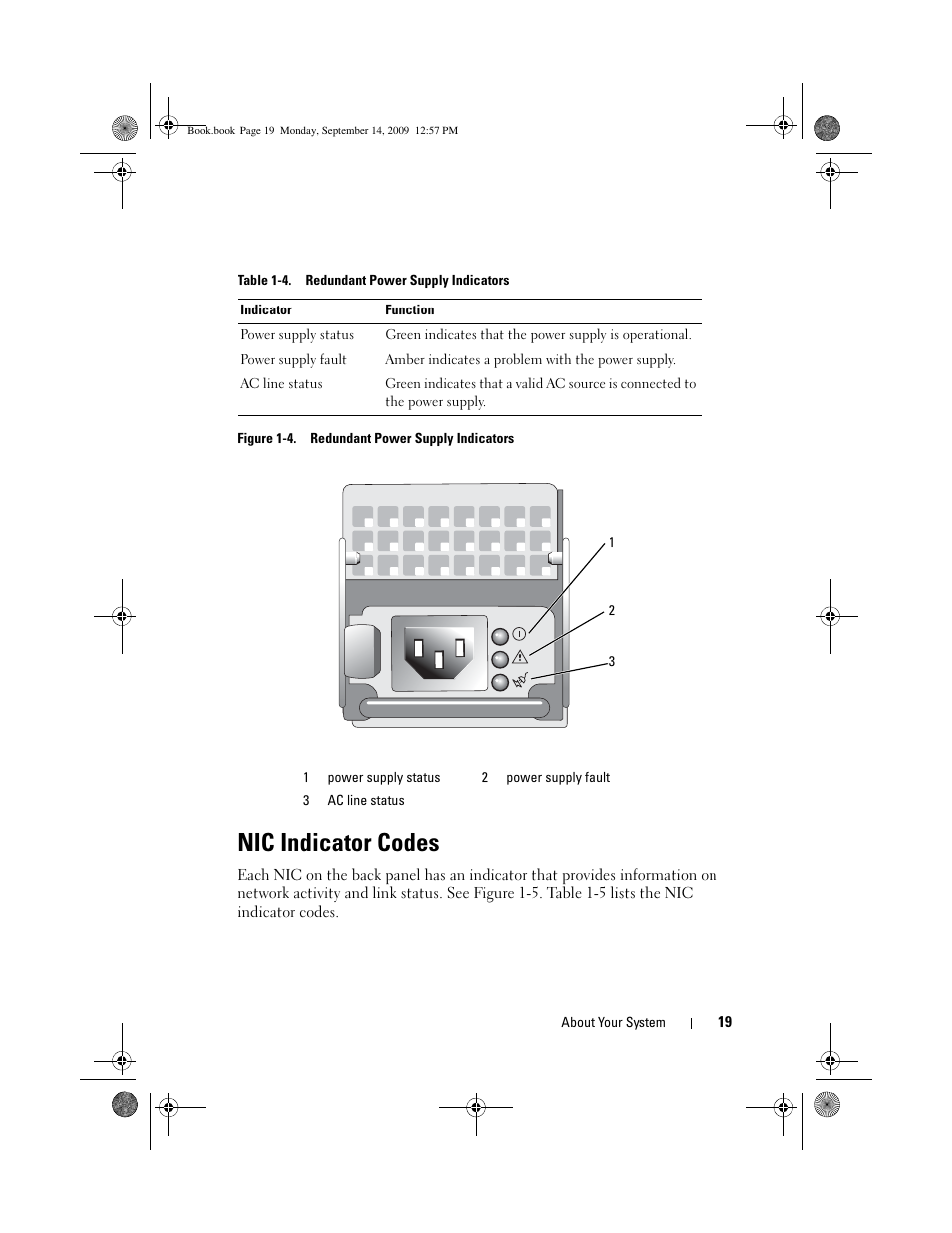 Nic indicator codes | Dell PowerVault DL2000 User Manual | Page 19 / 188
