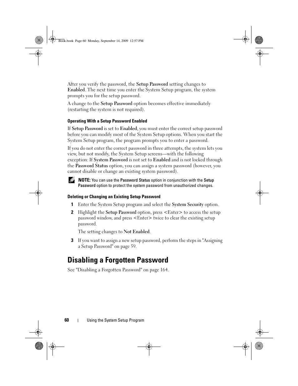 Disabling a forgotten password | Dell PowerVault DL2000 User Manual | Page 60 / 188
