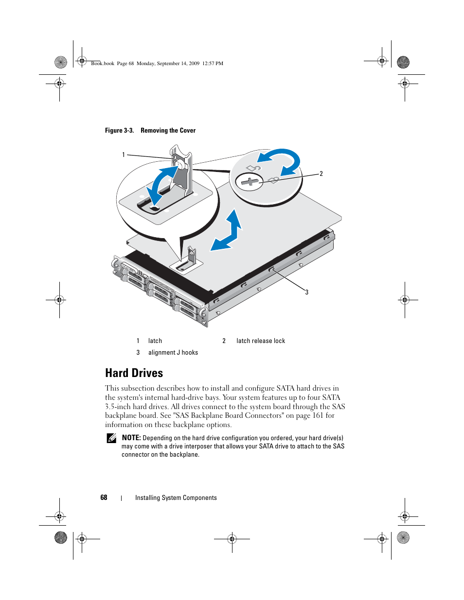 Hard drives | Dell PowerVault DL2000 User Manual | Page 68 / 188