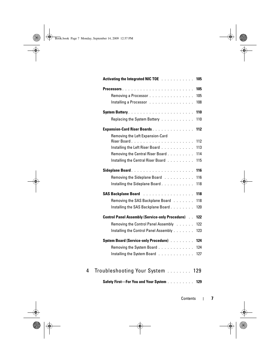 4troubleshooting your system | Dell PowerVault DL2000 User Manual | Page 7 / 188