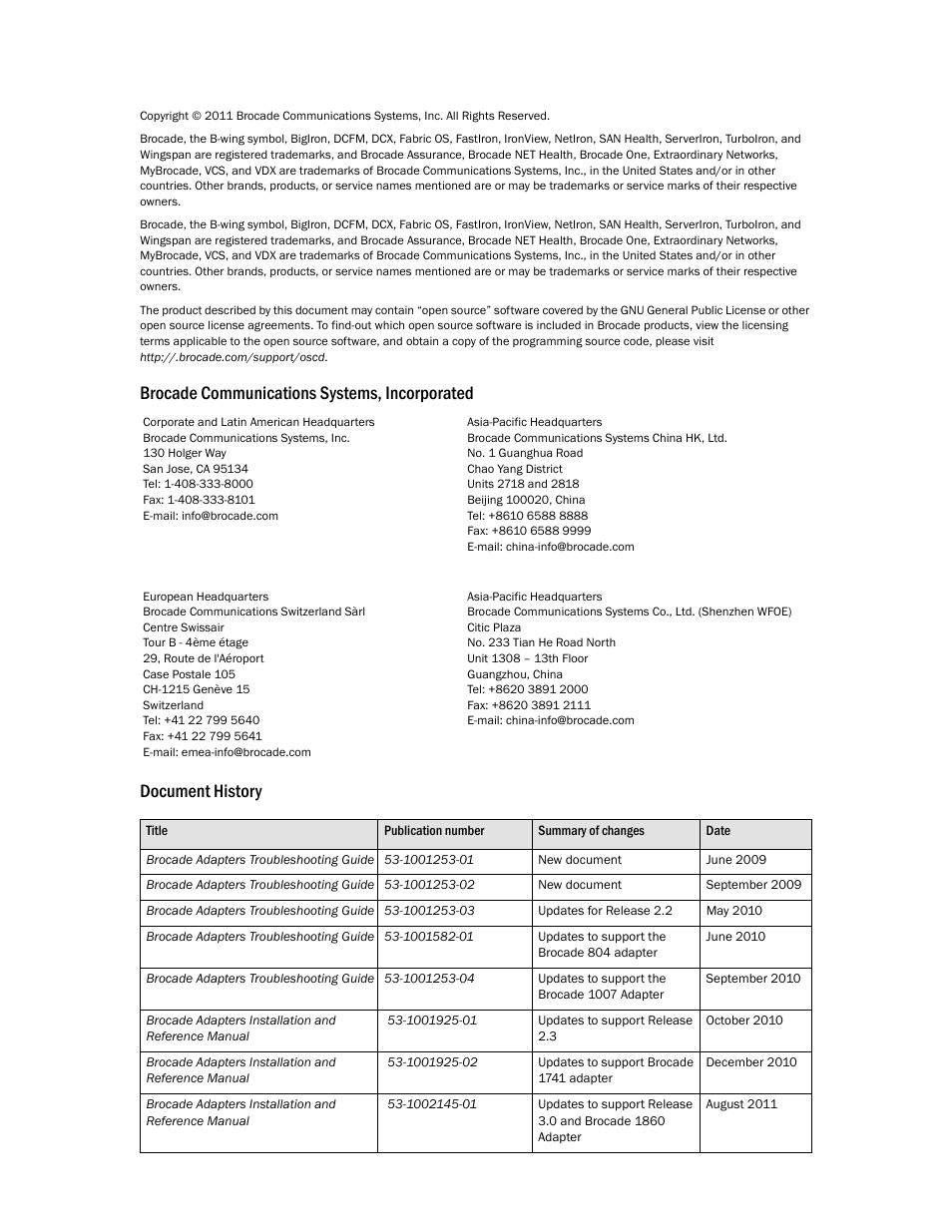 Dell Brocade Adapters User Manual | Page 2 / 172