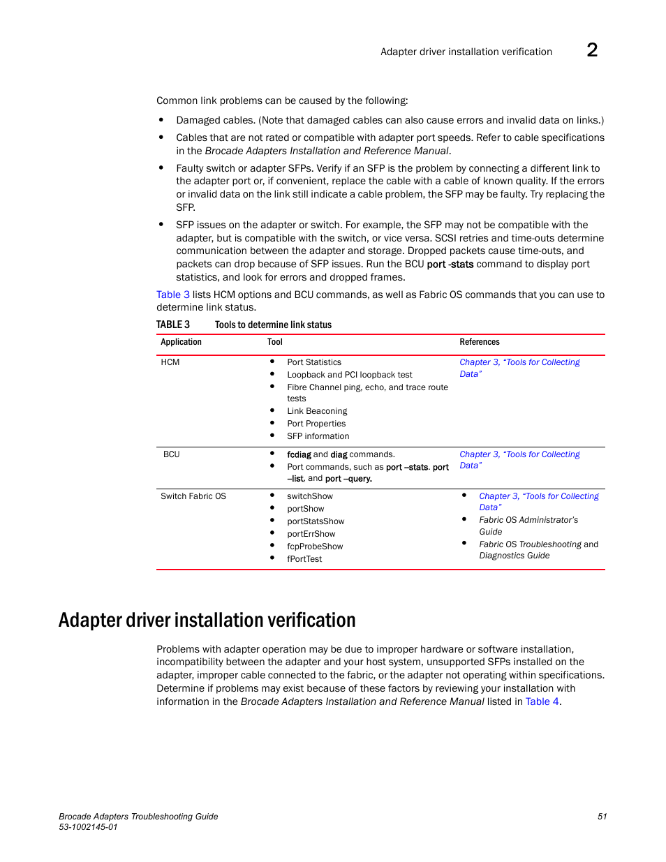 Adapter driver installation verification | Dell Brocade Adapters User Manual | Page 75 / 172