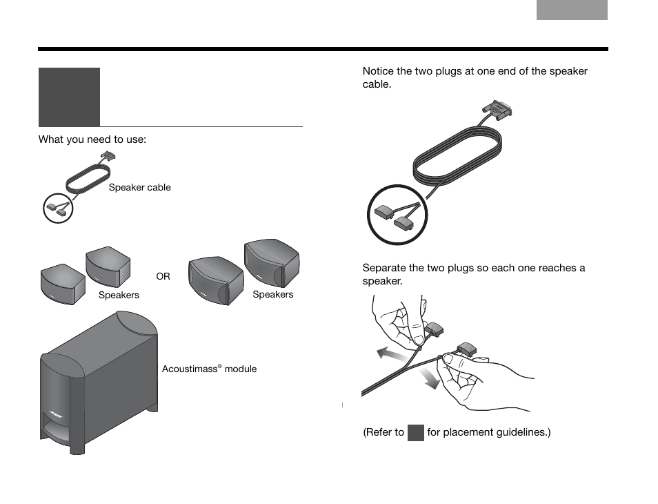 Connecting the speakers to the module | Bose GS SERIES III 3.2.1 User Manual | Page 12 / 108