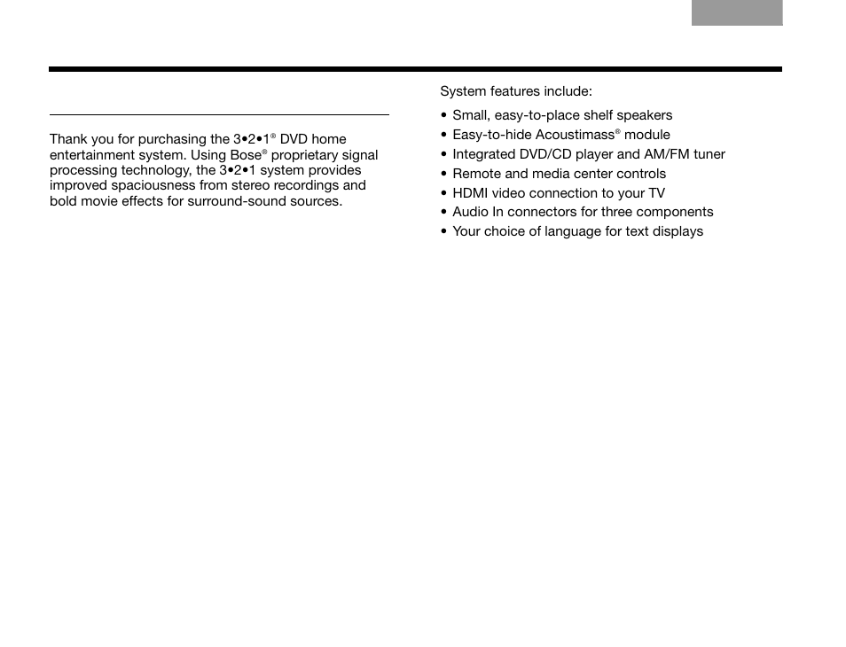 Before you begin, Ntroduction | Bose GS SERIES III 3.2.1 User Manual | Page 6 / 108