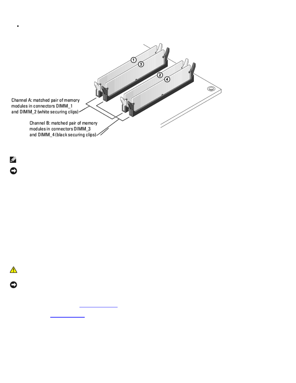 Memory modules | Dell XPS 400/Dimension 9150 User Manual | Page 33 / 69