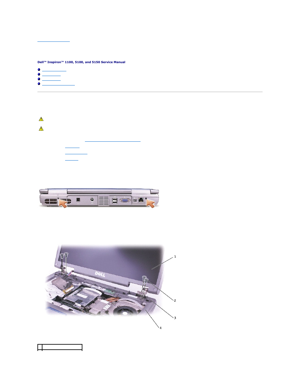 Display, Display assembly | Dell Inspiron 1100 User Manual | Page 10 / 40
