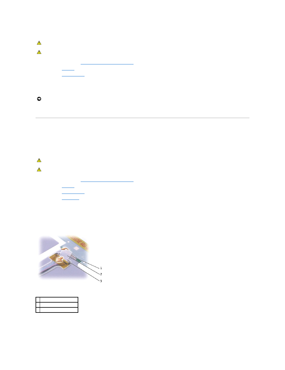 Display panel, Removing the display panel | Dell Inspiron 1100 User Manual | Page 12 / 40