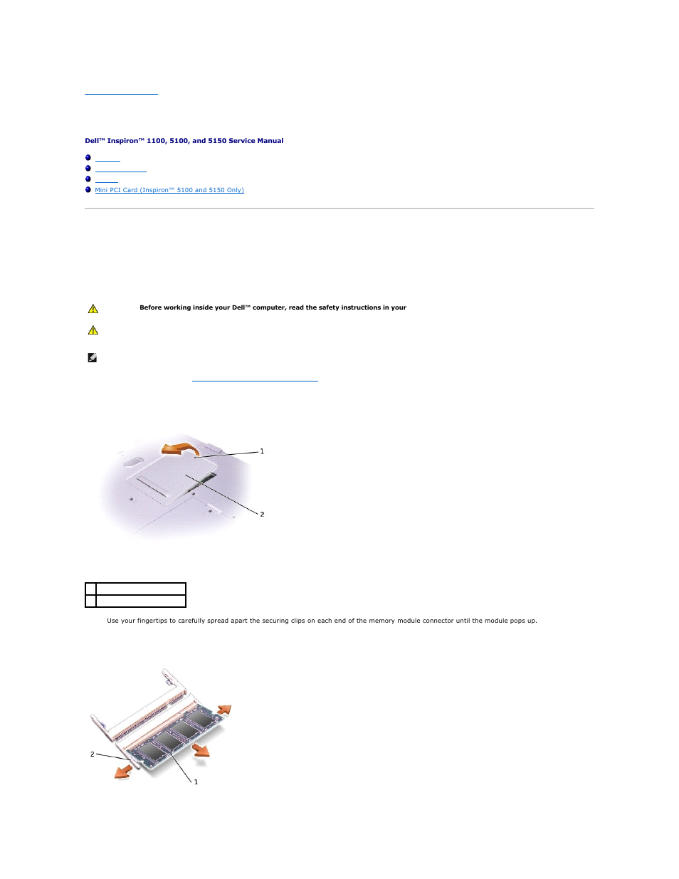 Dell Inspiron 1100 User Manual | Page 35 / 40