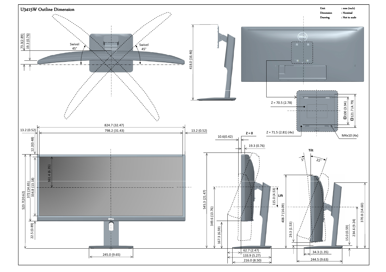 Dell UltraSharp 34 Curved Monitor User Manual | 1 page