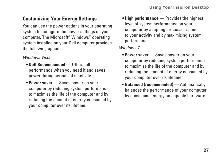 Dell Inspiron Zino HD (400, Late 2009) User Manual | Page 29 / 80