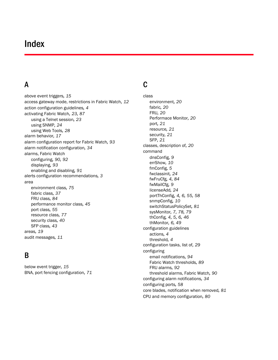 Index | Dell POWEREDGE M1000E User Manual | Page 123 / 126