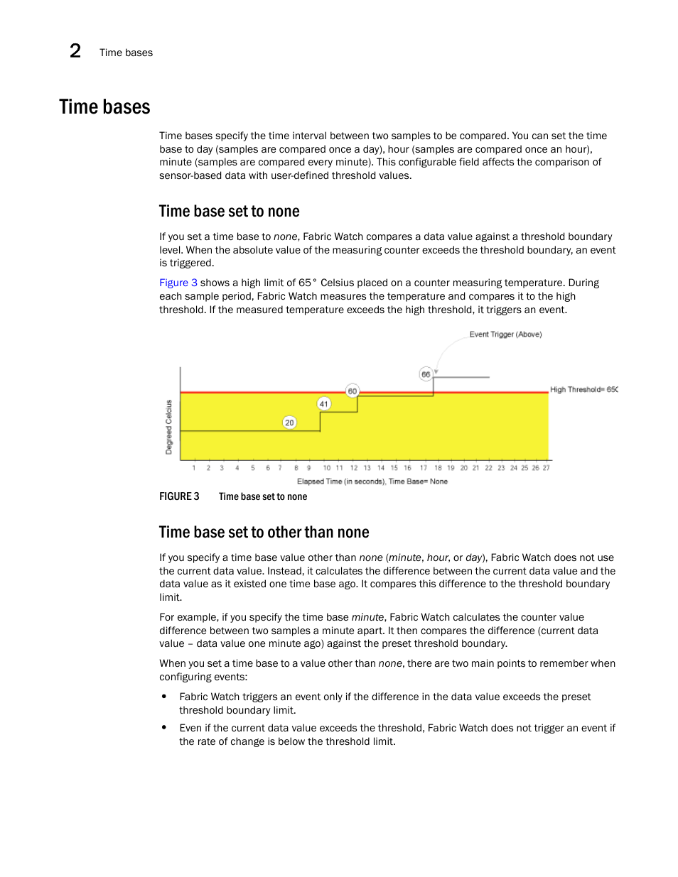 Time bases, Time base set to none, Time base set to other than none | Figure 3, Time base | Dell POWEREDGE M1000E User Manual | Page 36 / 126