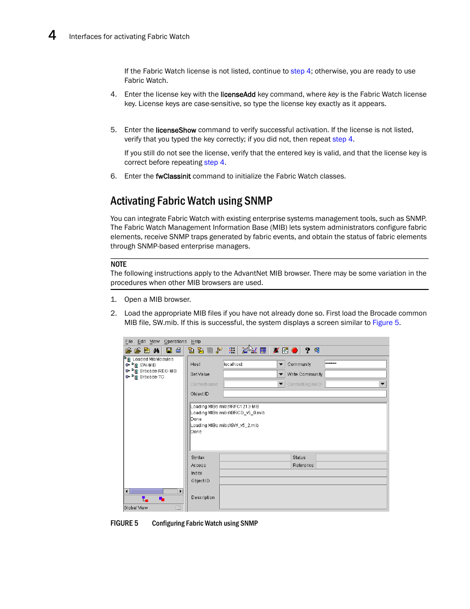 Activating fabric watch using snmp, Figure 5, Configuring | Dell POWEREDGE M1000E User Manual | Page 44 / 126