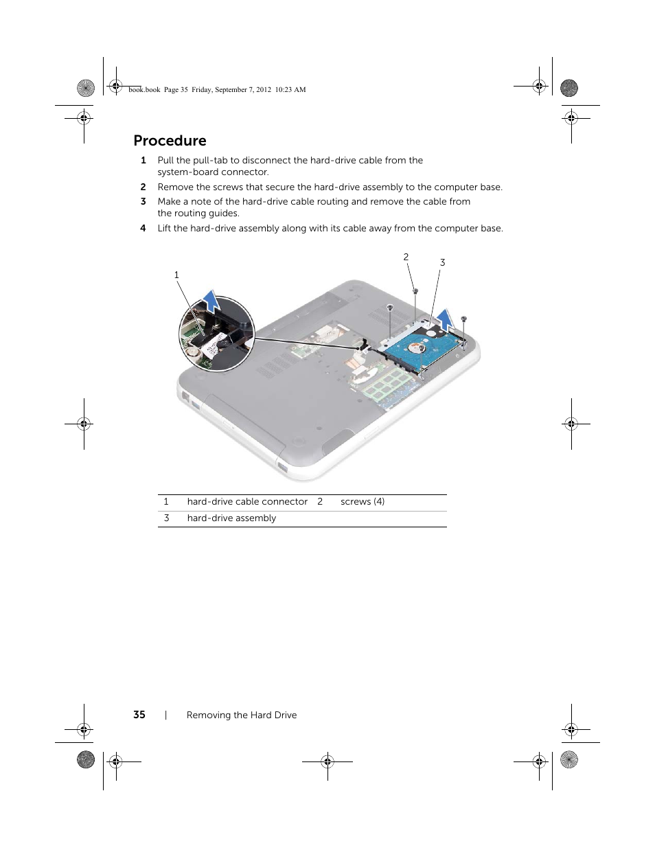 Procedure | Dell Inspiron M421R (Late 2012) User Manual | Page 36 / 110