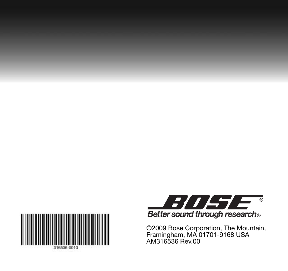 Bose SoundDock AM316536 User Manual | Page 14 / 14