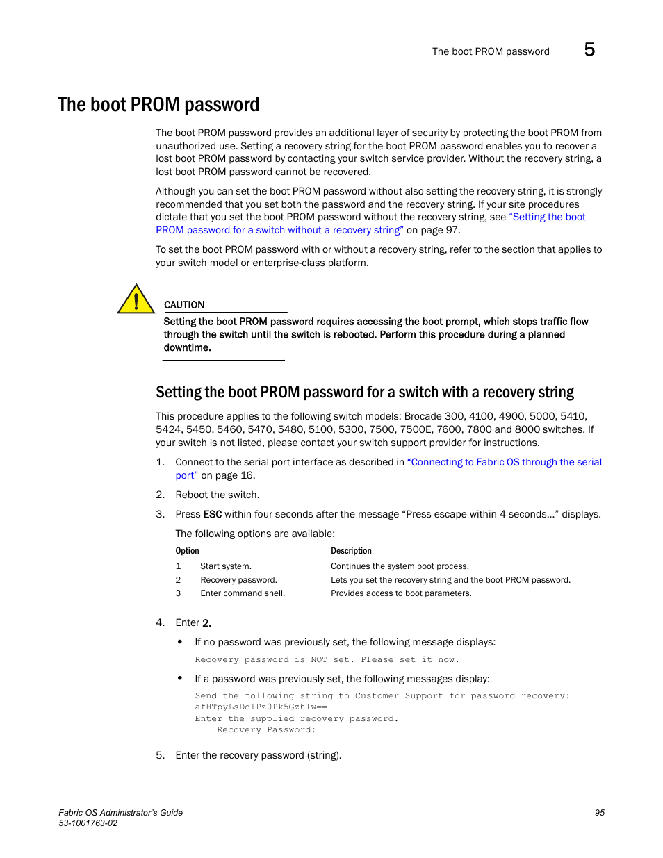 The boot prom password | Dell POWEREDGE M1000E User Manual | Page 135 / 586
