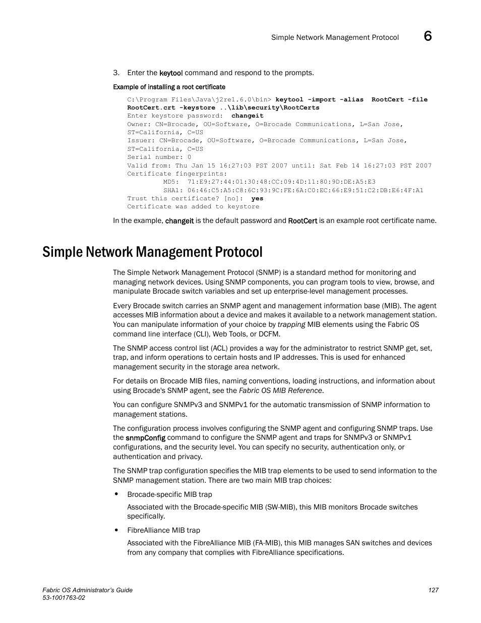 Simple network management protocol | Dell POWEREDGE M1000E User Manual | Page 167 / 586