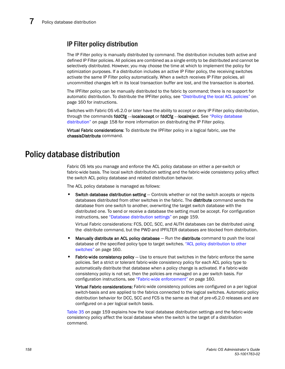 Ip filter policy distribution, Policy database distribution, Policy database | Distribution | Dell POWEREDGE M1000E User Manual | Page 198 / 586