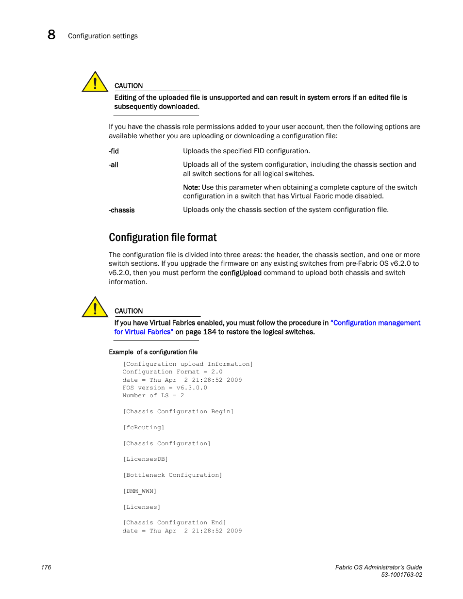 Configuration file format | Dell POWEREDGE M1000E User Manual | Page 216 / 586