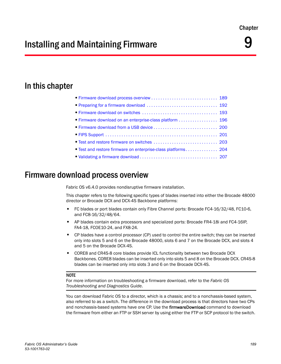 Installing and maintaining firmware, In this chapter, Firmware download process overview | Chapter 9, Chapter 9, “installing and maintaining firmware | Dell POWEREDGE M1000E User Manual | Page 229 / 586