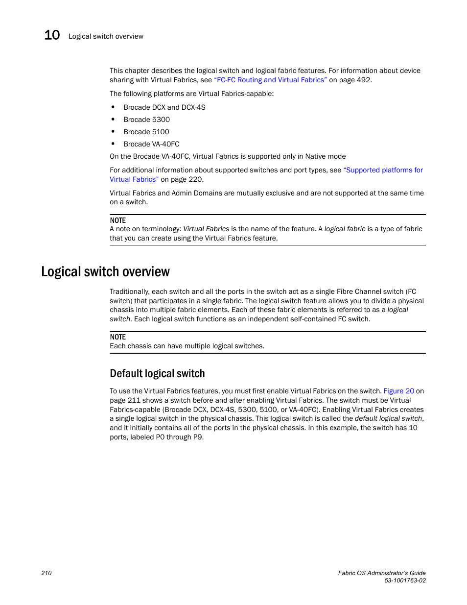 Logical switch overview, Default logical switch | Dell POWEREDGE M1000E User Manual | Page 250 / 586