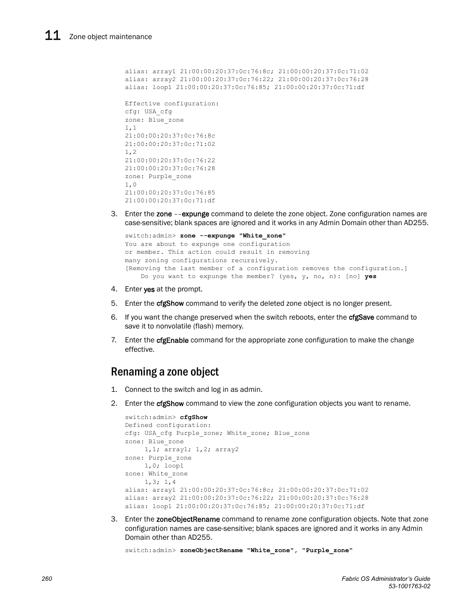 Renaming a zone object | Dell POWEREDGE M1000E User Manual | Page 300 / 586