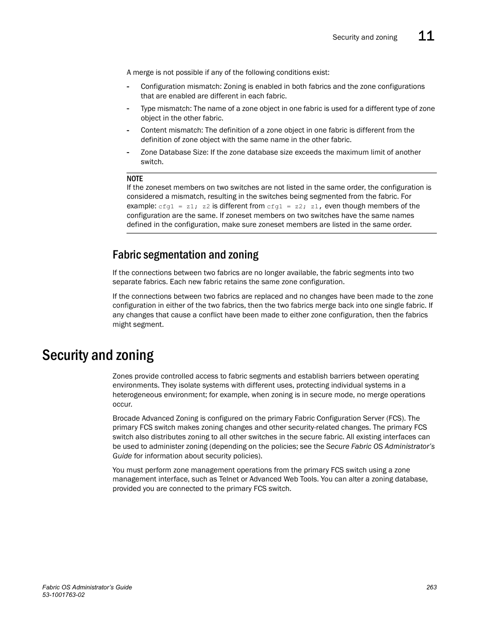 Fabric segmentation and zoning, Security and zoning | Dell POWEREDGE M1000E User Manual | Page 303 / 586