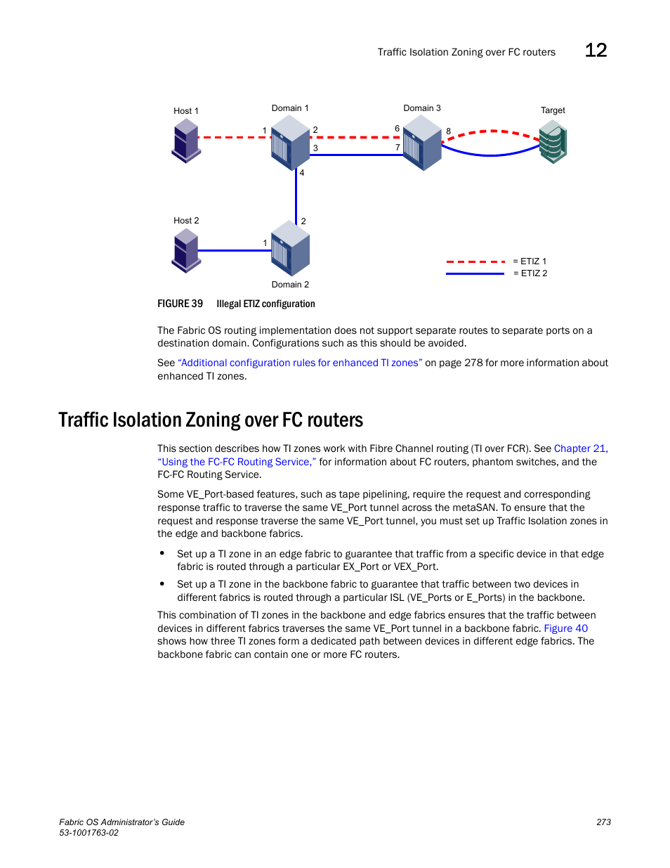 Traffic isolation zoning over fc routers, Figure 39, Illegal etiz | Dell POWEREDGE M1000E User Manual | Page 313 / 586