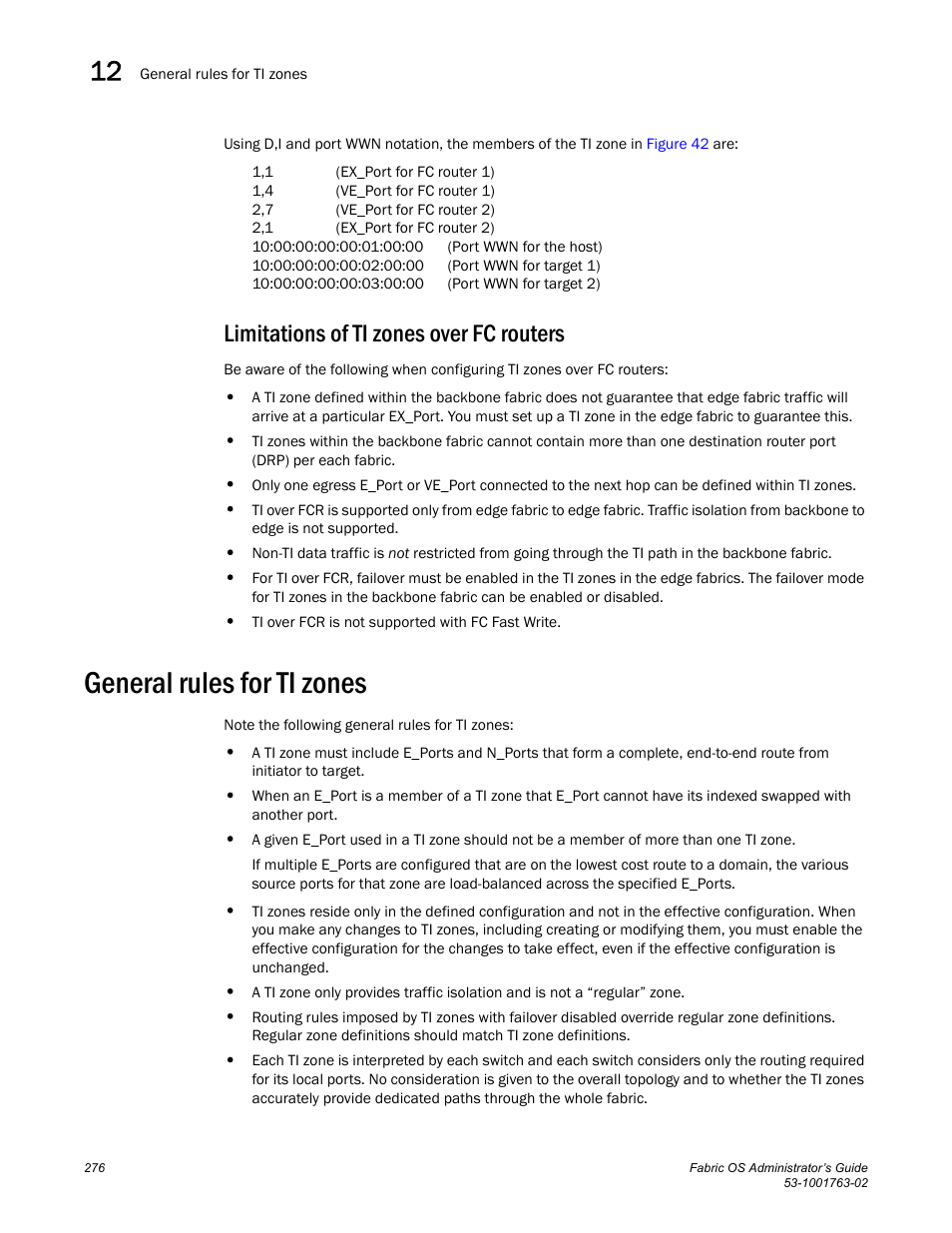 Limitations of ti zones over fc routers, General rules for ti zones | Dell POWEREDGE M1000E User Manual | Page 316 / 586