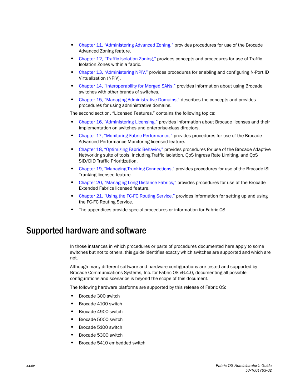 Supported hardware and software | Dell POWEREDGE M1000E User Manual | Page 34 / 586