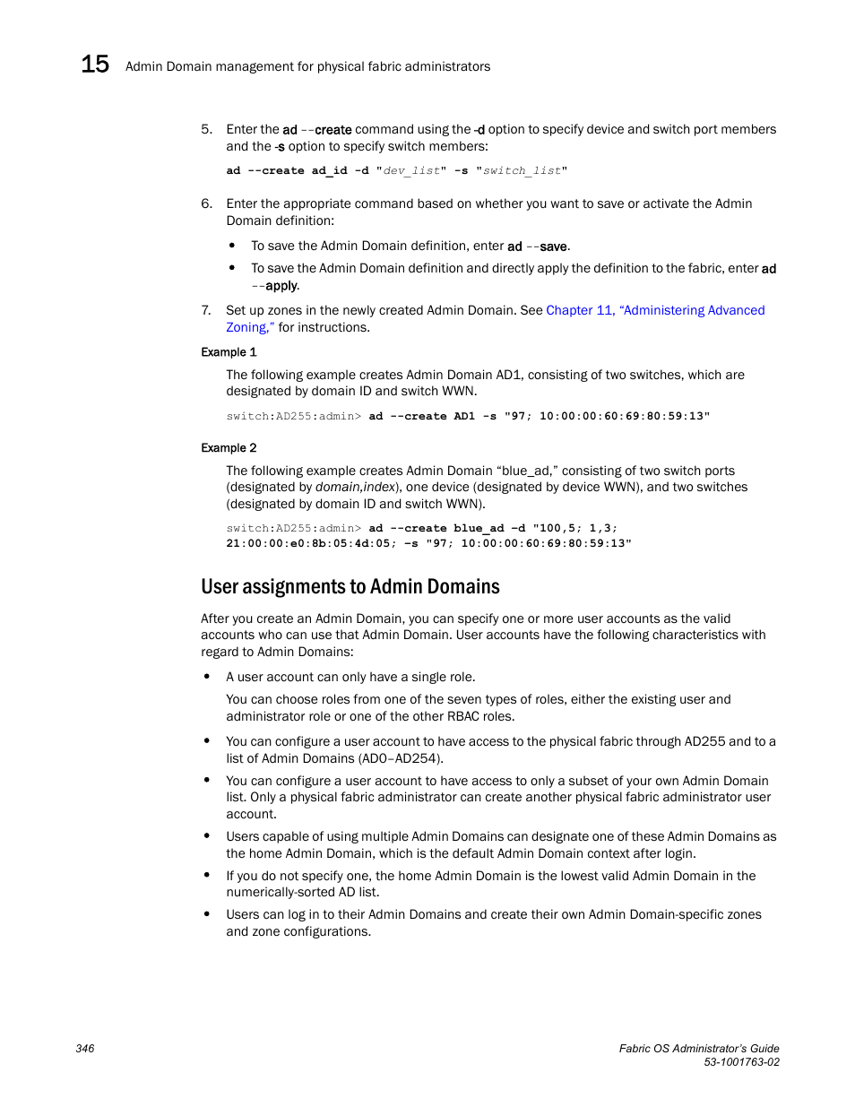 User assignments to admin domains | Dell POWEREDGE M1000E User Manual | Page 386 / 586