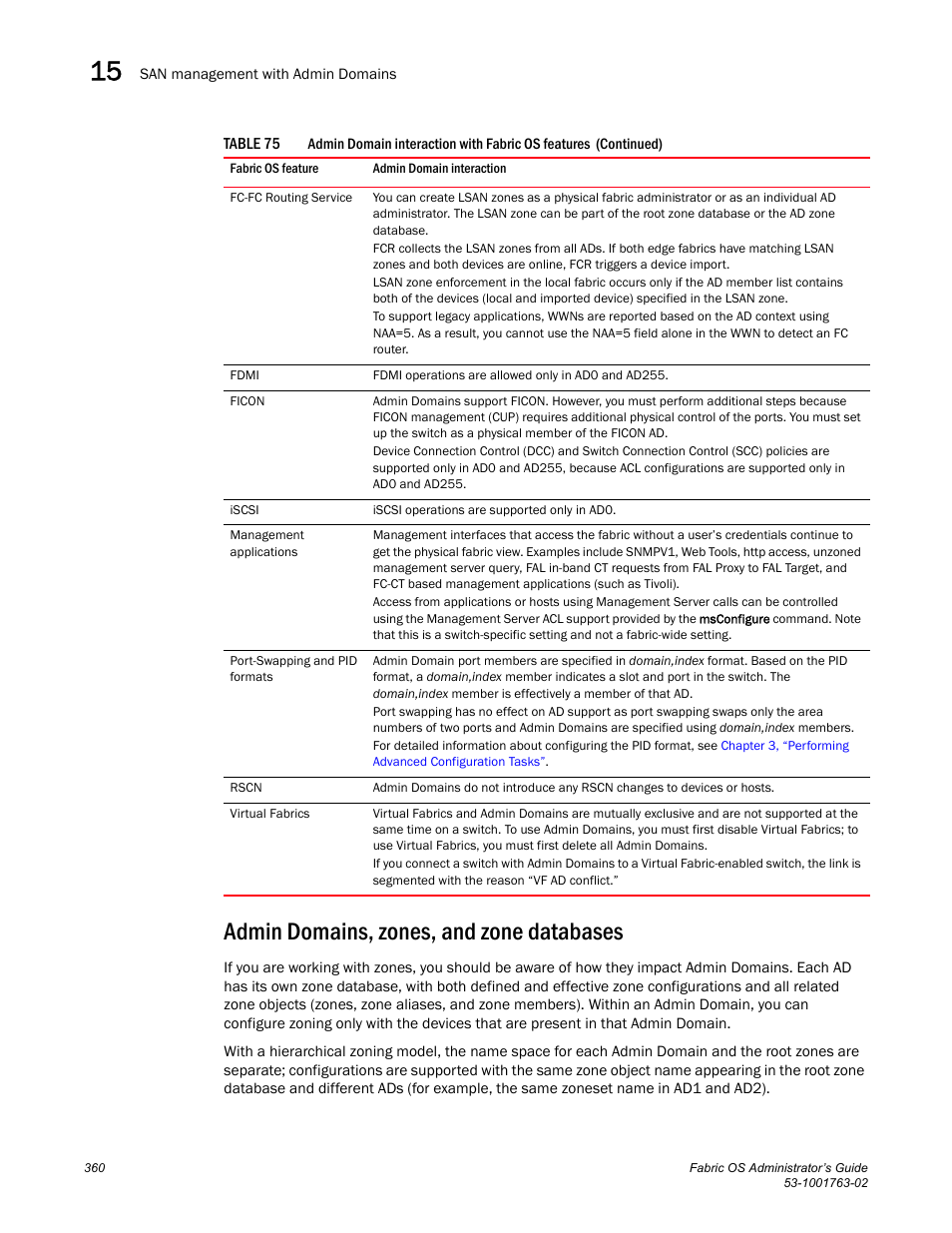 Admin domains, zones, and zone databases, Admin domains, zones, and, Zone databases | Admin, Domains, zones, and zone databases | Dell POWEREDGE M1000E User Manual | Page 400 / 586