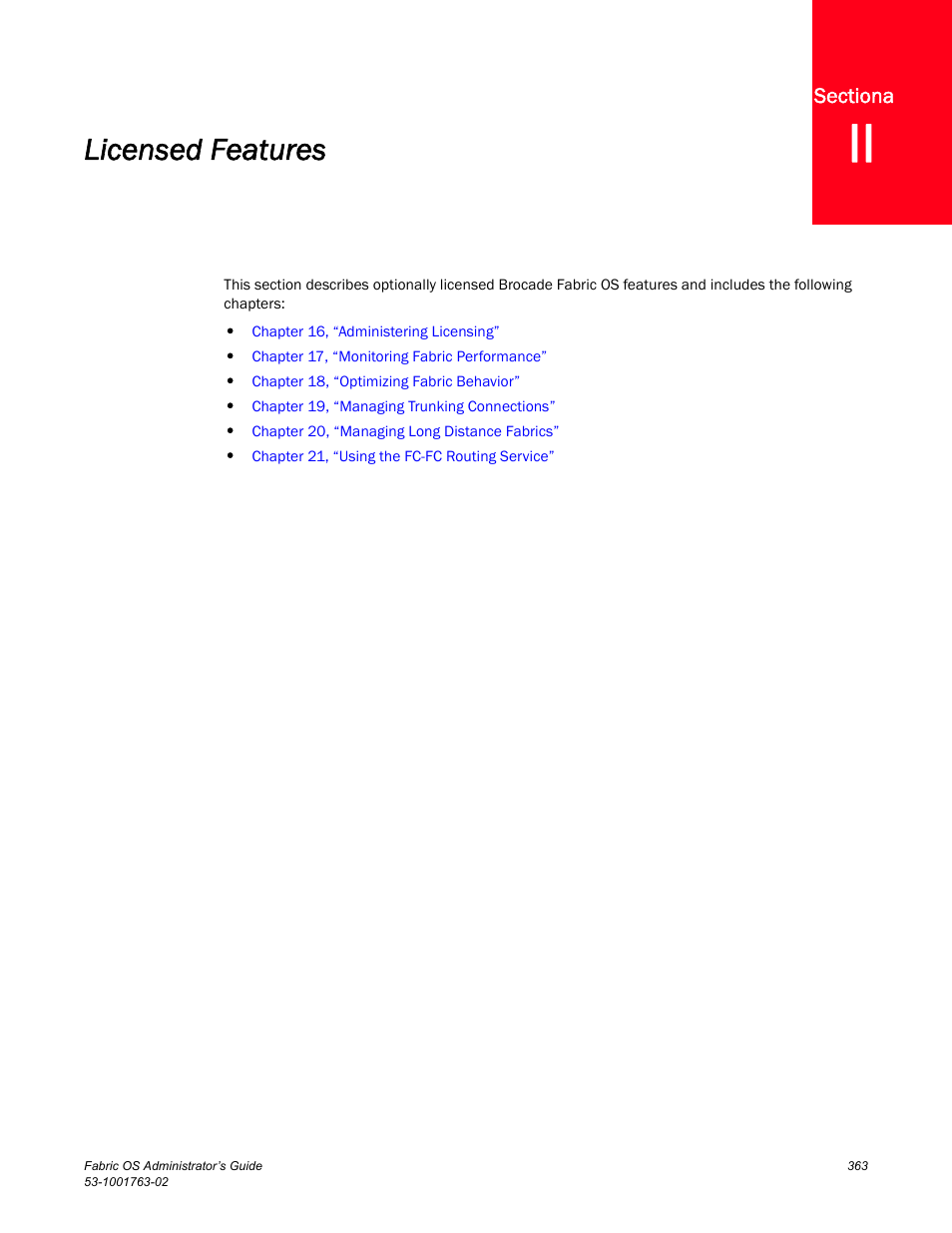 Section ii, Licensed features | Dell POWEREDGE M1000E User Manual | Page 403 / 586