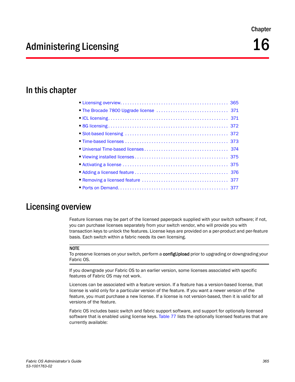 Administering licensing, In this chapter, Licensing overview | Chapter 16, Chapter 16, “administering licensing | Dell POWEREDGE M1000E User Manual | Page 405 / 586