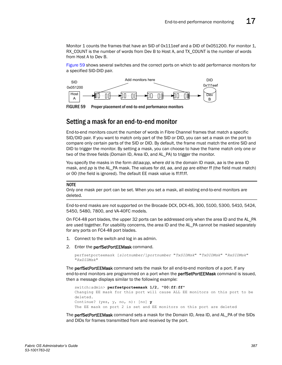 Setting a mask for an end-to-end monitor, Figure 59, Prope | Dell POWEREDGE M1000E User Manual | Page 427 / 586