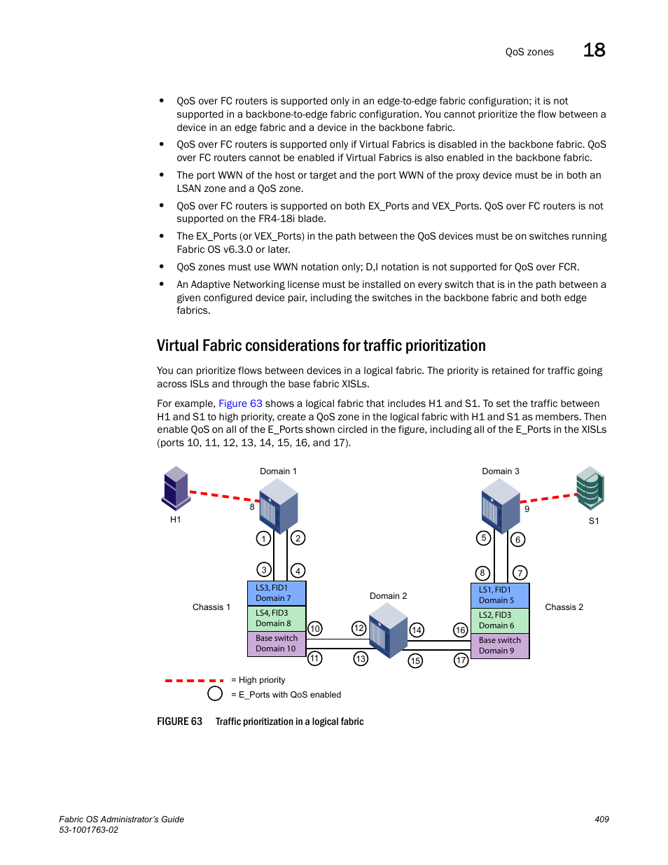 Figure 63, Traffic prioritization in a logical | Dell POWEREDGE M1000E User Manual | Page 449 / 586