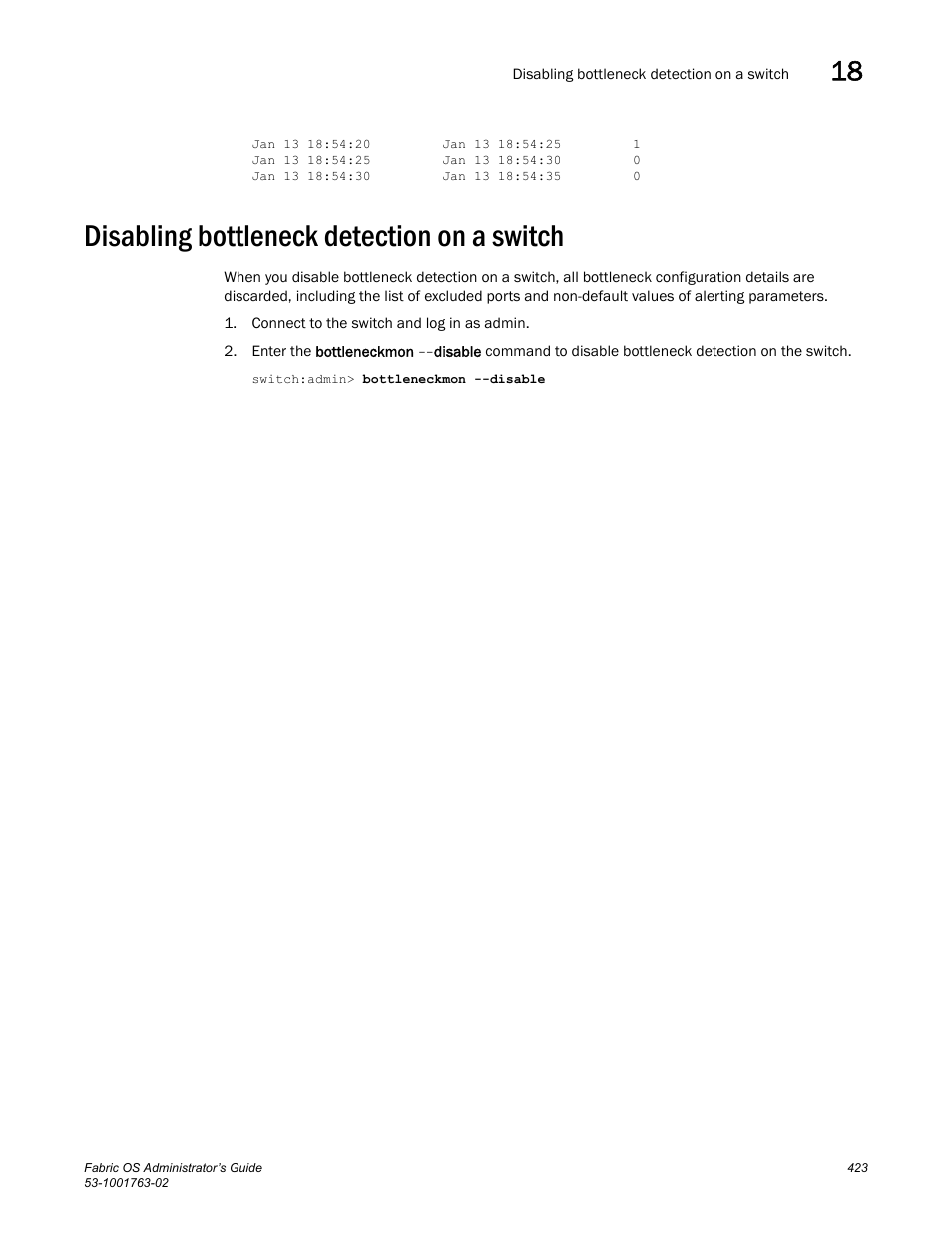 Disabling bottleneck detection on a switch | Dell POWEREDGE M1000E User Manual | Page 463 / 586