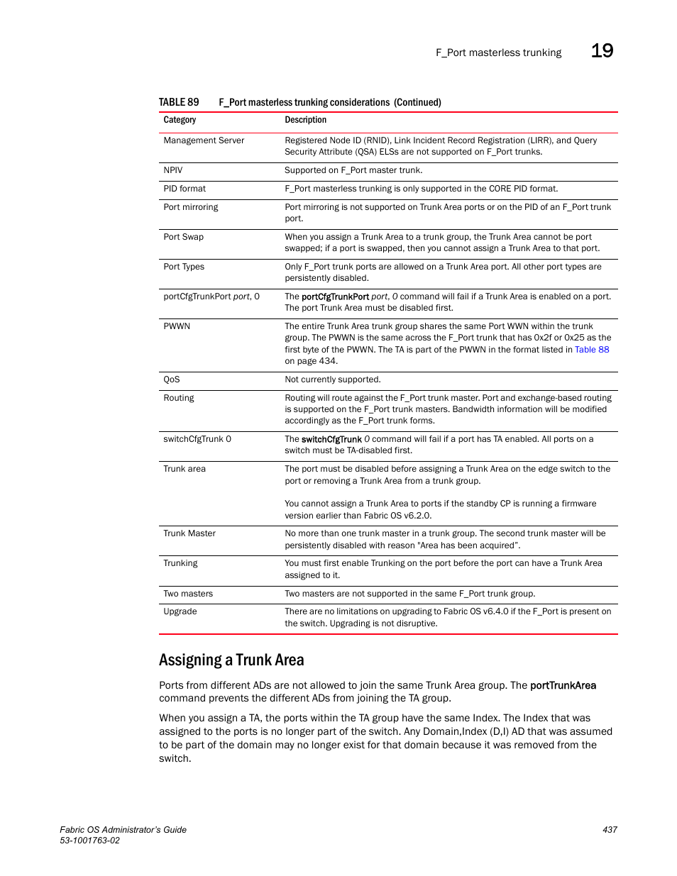 Assigning a trunk area | Dell POWEREDGE M1000E User Manual | Page 477 / 586