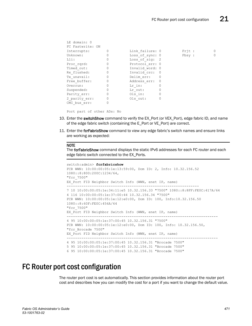 Fc router port cost configuration, Fc router, Port cost configuration | Ns, see | Dell POWEREDGE M1000E User Manual | Page 511 / 586