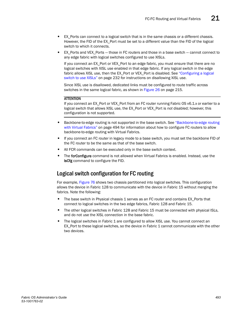 Logical switch configuration for fc routing | Dell POWEREDGE M1000E User Manual | Page 533 / 586