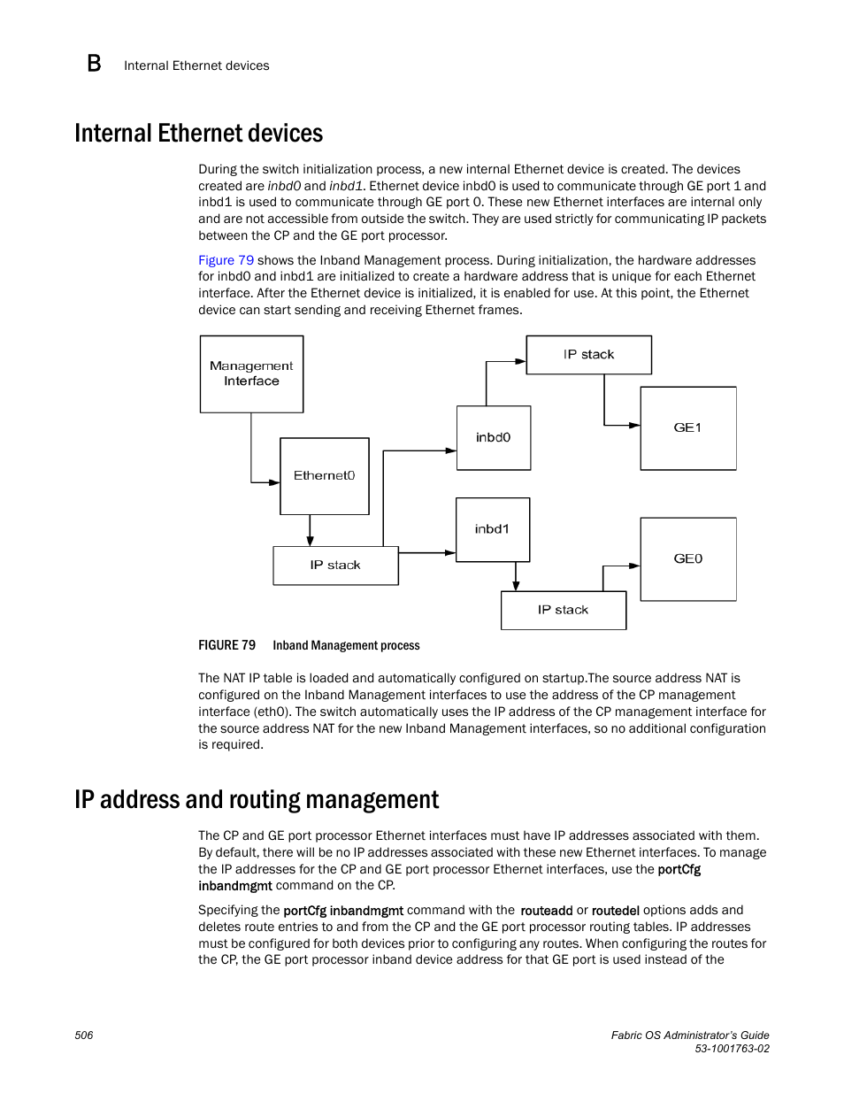 Internal ethernet devices, Ip address and routing management, Figure 79 | Inband | Dell POWEREDGE M1000E User Manual | Page 546 / 586